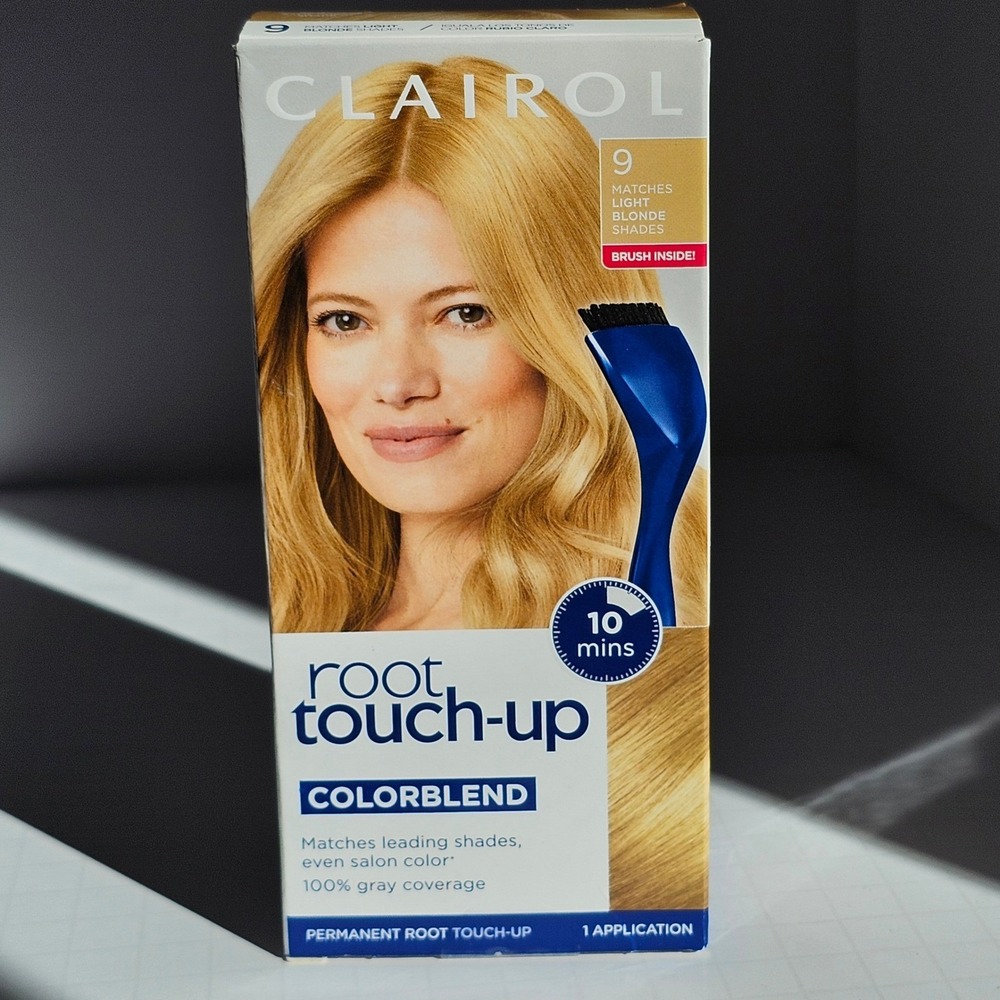 Clairol Root Touch Up Colorblend Permanent Hair Color Light Blonde 9 NEW Sealed